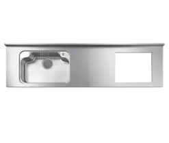 Mặt bàn bếp liền khối Inox chữ I SHIGERU