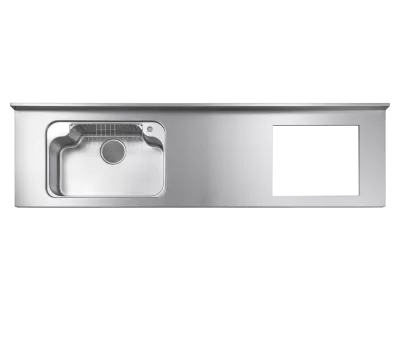 Mặt bàn bếp liền khối Inox chữ I SHIGERU