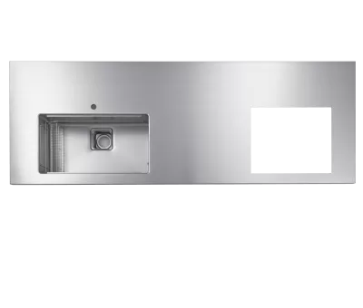 Mặt bàn bếp liền khối Inox dạng Đảo SHIGERU