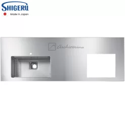 Mặt Bàn Bếp Liền Khối Inox Dạng Đảo Made In Japan