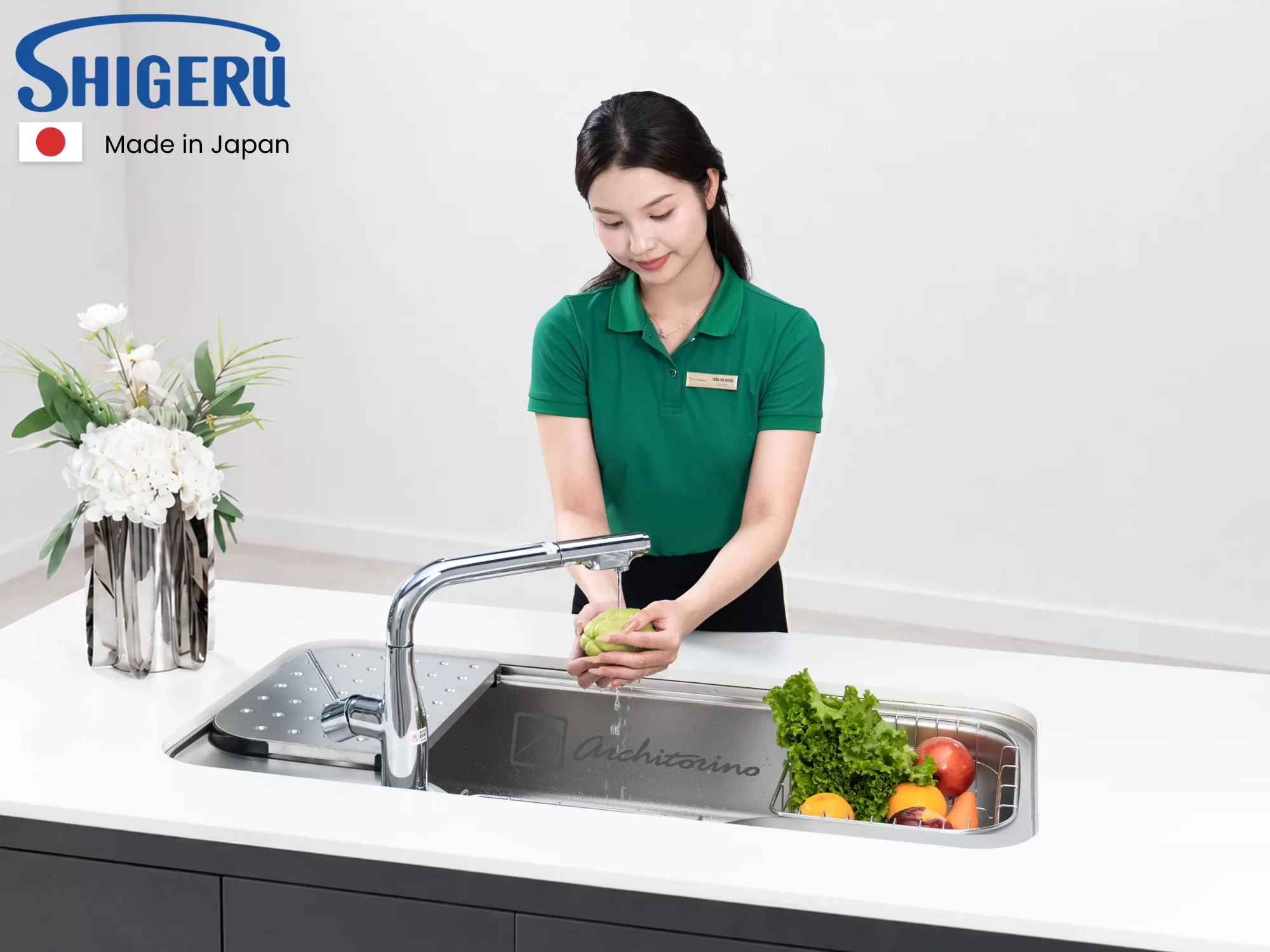Chậu Rửa Bát Shigeru FCJ - K FS NE Made In Japan - Ảnh 5