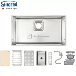 Alternative view of Chậu Rửa Bát Shigeru LE JSM - K 2F FS Made In Japan