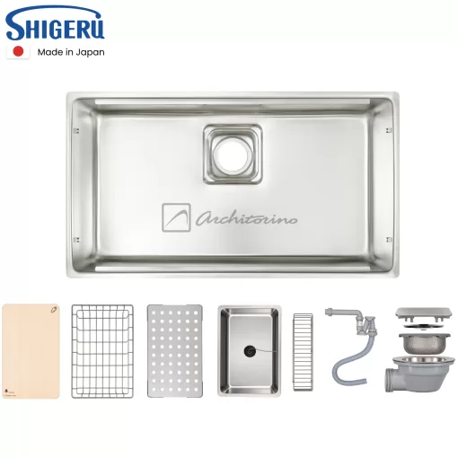 Chậu Rửa Bát Shigeru LE JSM - K 2F FS Made In Japan - Ảnh 2