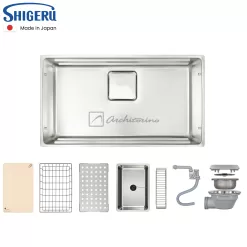 Alternative view of Chậu Rửa Bát Shigeru LE JSM - K 3F FS Made In Japan